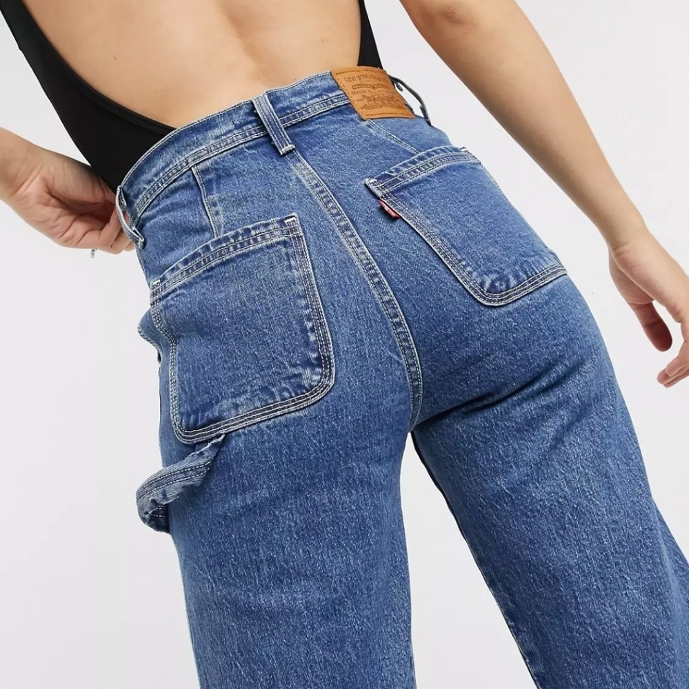 Levi's RIBCAGE Straight Utility High Rise Jeans - Picture 4 of 12